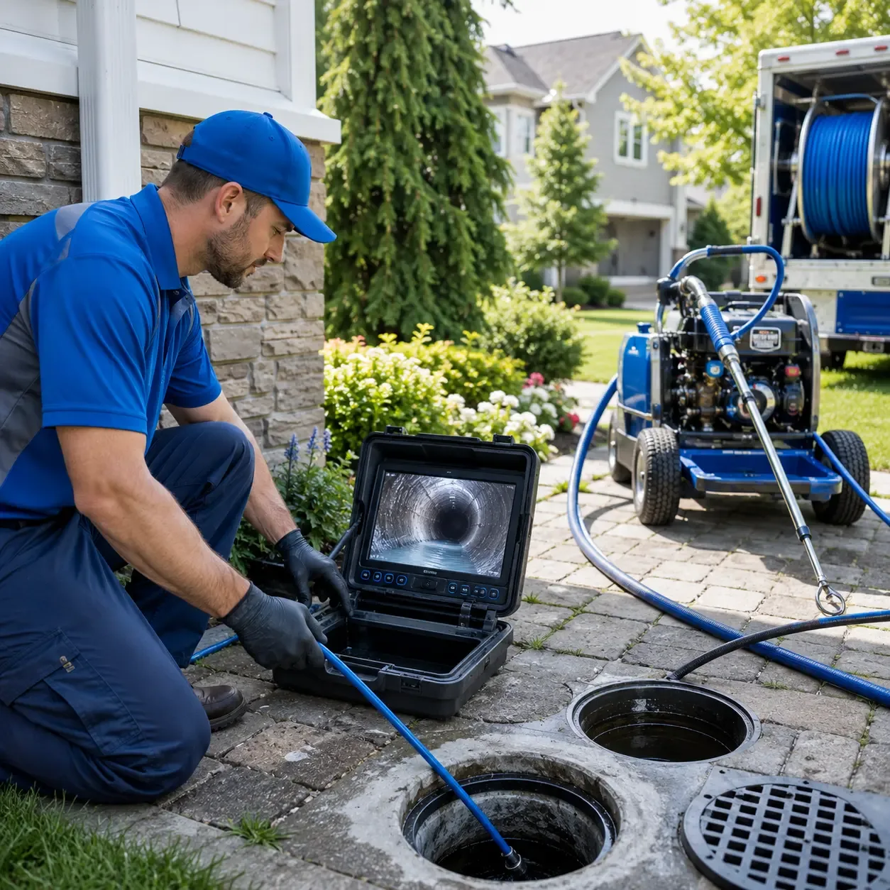 Outdoor drain cleaning professionals serving Sharon, MA